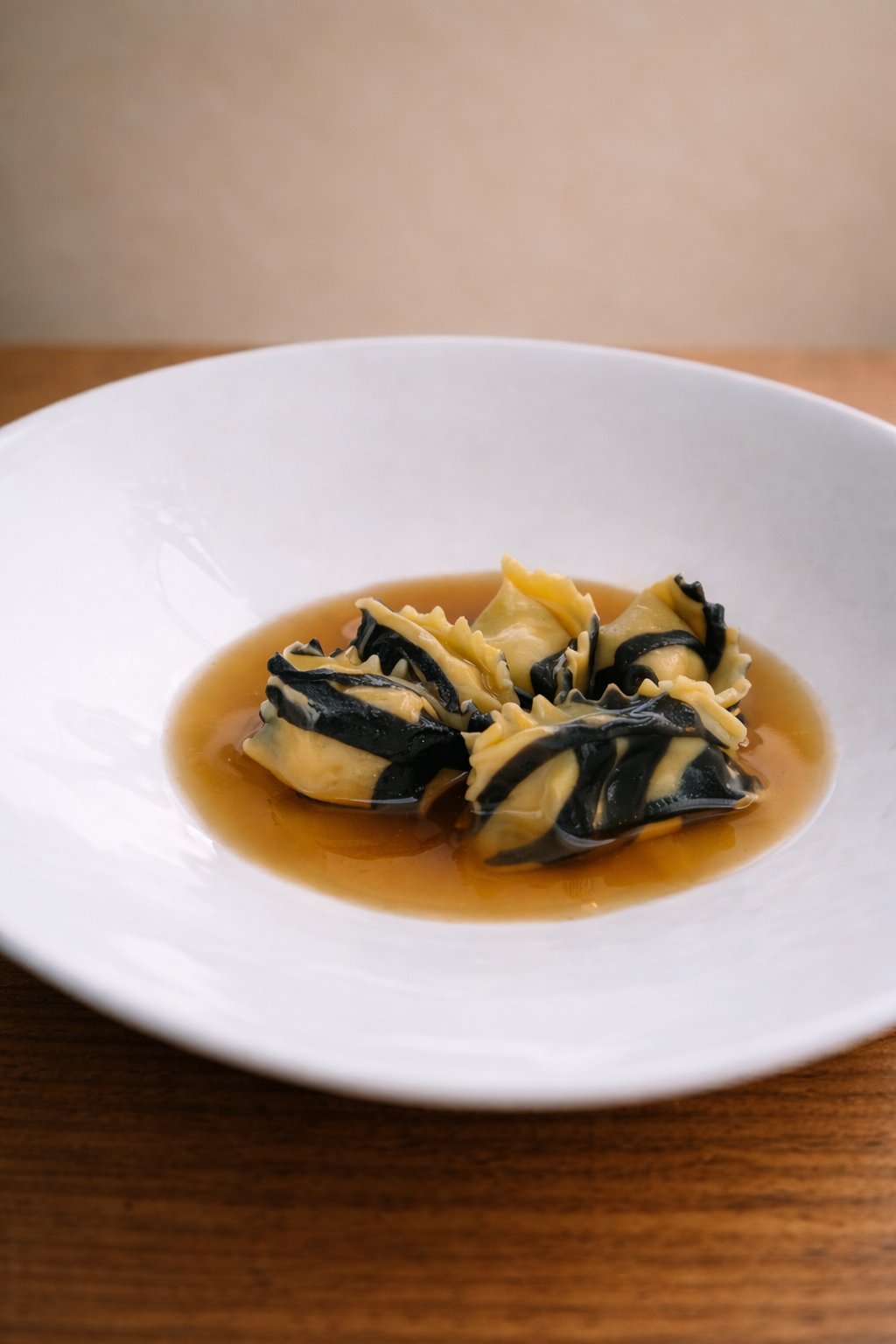 Agnolotti and brodo